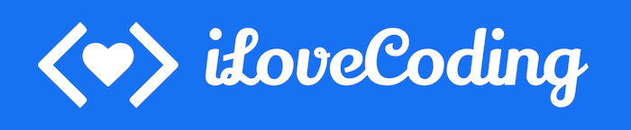 iLoveCoding logo with transparent background