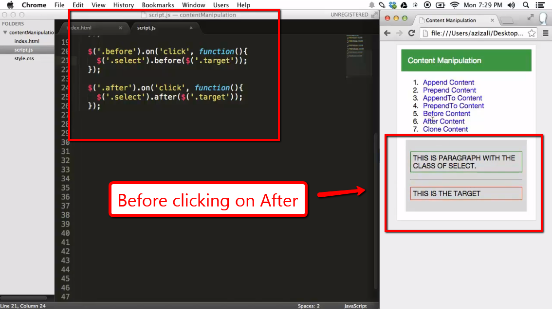 Content Manipulation with jQuery - iLoveCoding