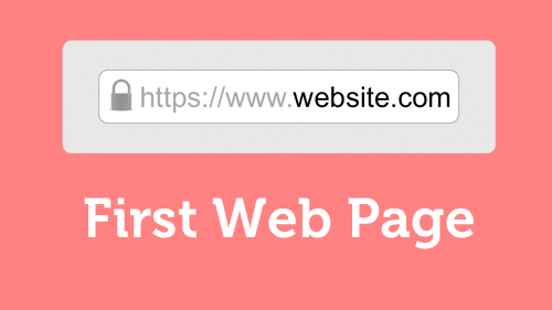 First web